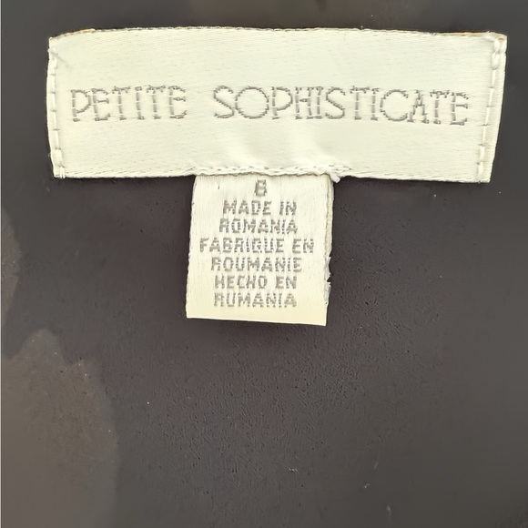 Vintage Petite Sophisticate Black Floral Midi Slip Dress Red Rose 6 Chiffon - Picture 5 of 10